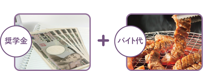 奨学金＋バイト
